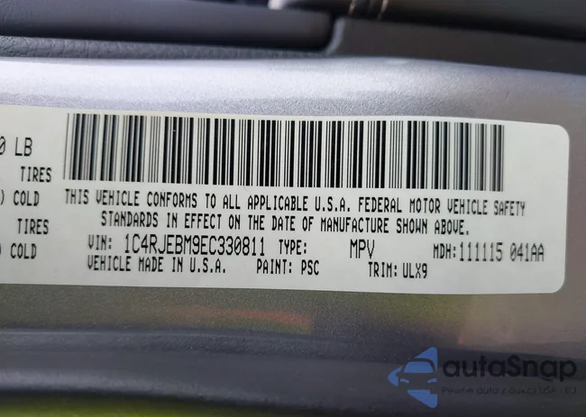 1C4RJEBM9EC330811: 43293963