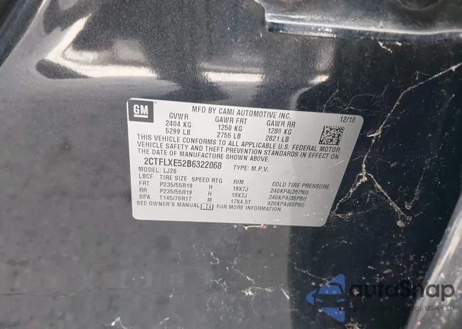 2CTFLXE52B6322068: 43294031