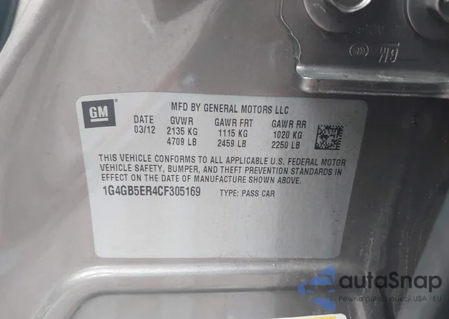 1G4GB5ER4CF305169: 43294034