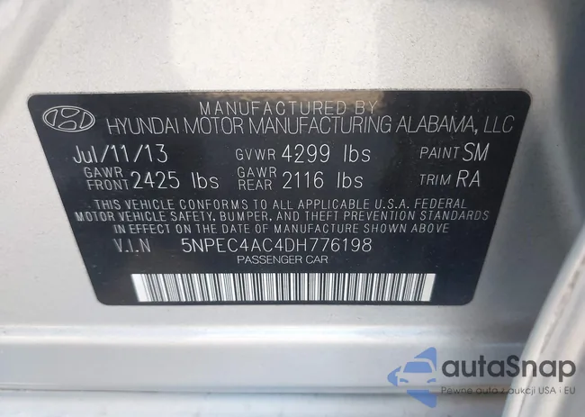 5NPEC4AC4DH776198: 43294226