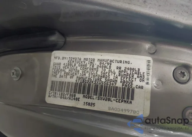 4T1BG22K3XU556347: 43294288