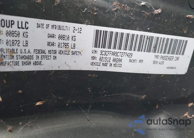 3C3CFFAR9CT277429: 43294309