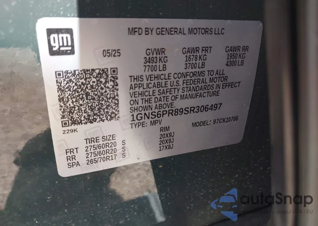 1GNS6PR89SR306497: 43294376