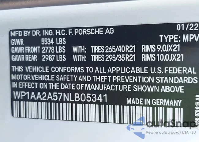 WP1AA2A57NLB05341: 43294384