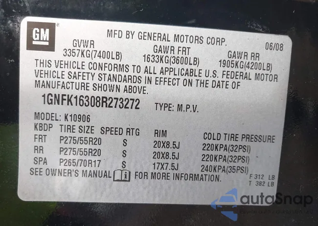 1GNFK16308R273272: 43293480