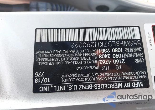 55SWF8EB7KU290323: 43293720