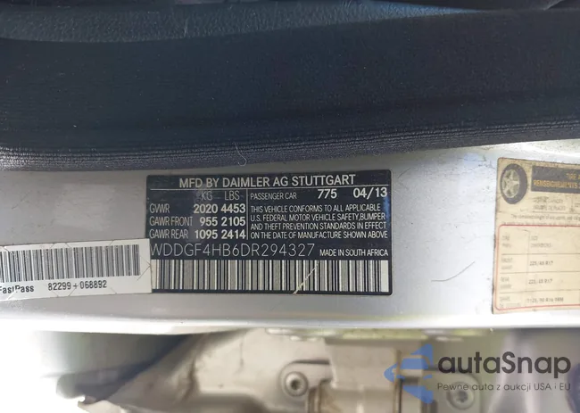 WDDGF4HB6DR294327: 43293760