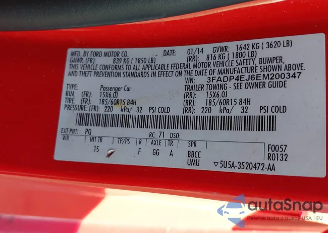 3FADP4EJ6EM200347: 43294948