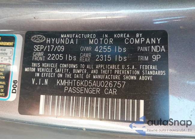 KMHHT6KD5AU026757: 43295010