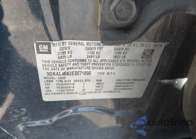 3GNAL4EK2ES671898: 43295056