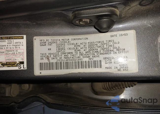 JTEZU14R940021845: 43295057