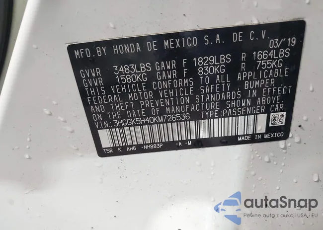 3HGGK5H40KM726536: 43295066