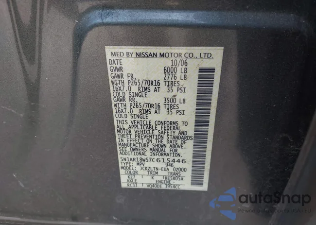 5N1AR18W57C615446: 43295218