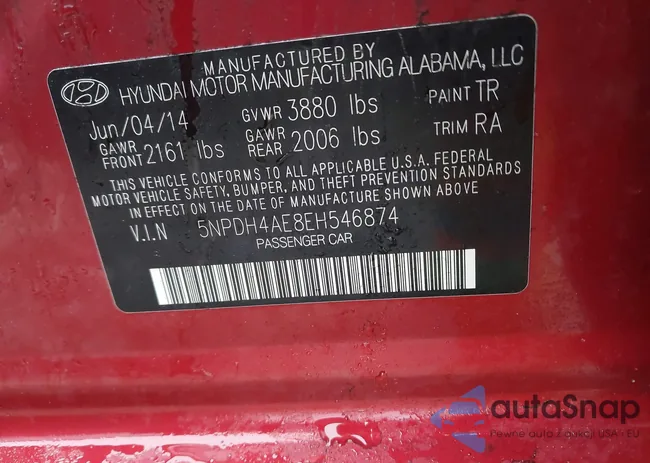 5NPDH4AE8EH546874: 43295251