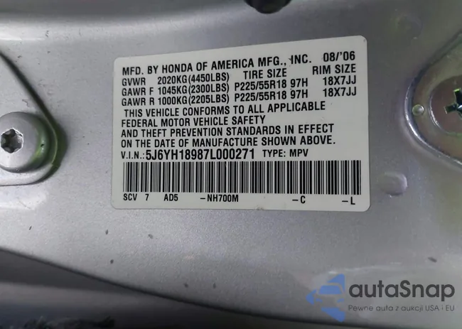 5J6YH18987L000271: 43295264