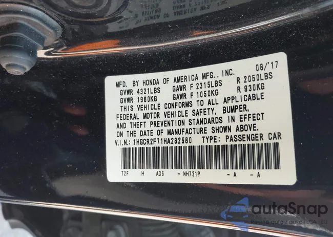 1HGCR2F71HA282580: 43295304