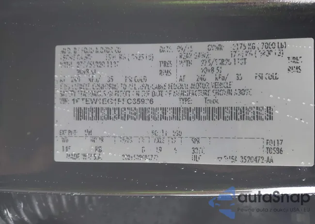 1FTEW1EG1FFC65936: 43295320