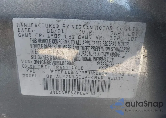 3N1CN8EV8ML849046: 43295324