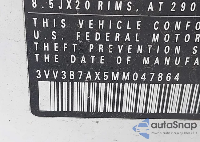 3VV3B7AX5MM047864: 43294547