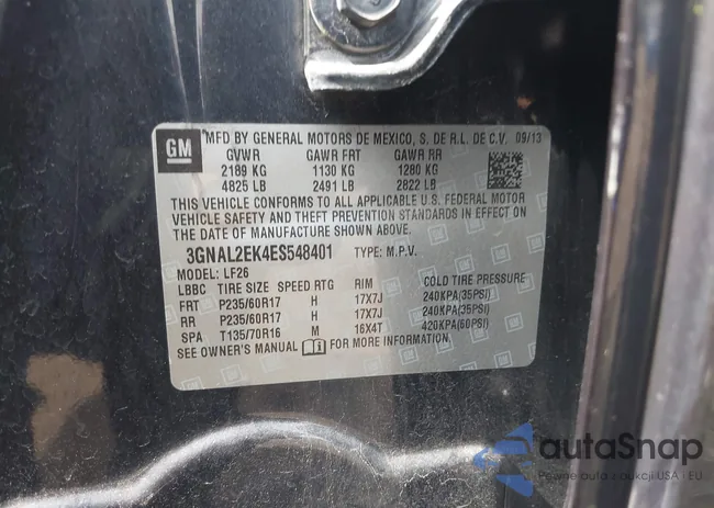 3GNAL2EK4ES548401: 43294557