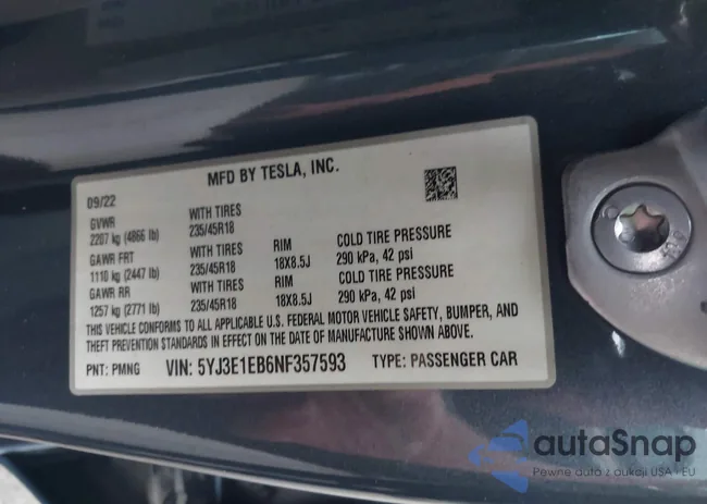 5YJ3E1EB6NF357593: 43294565