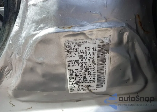 JN8AS5MV7BW668674: 43294598