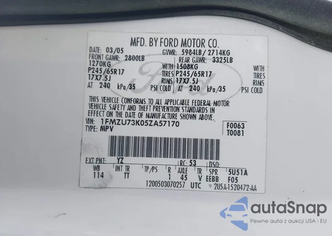 1FMZU73K05ZA57170: 43294720