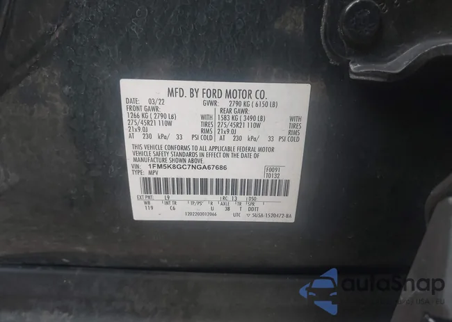 1FM5K8GC7NGA67686: 43295793