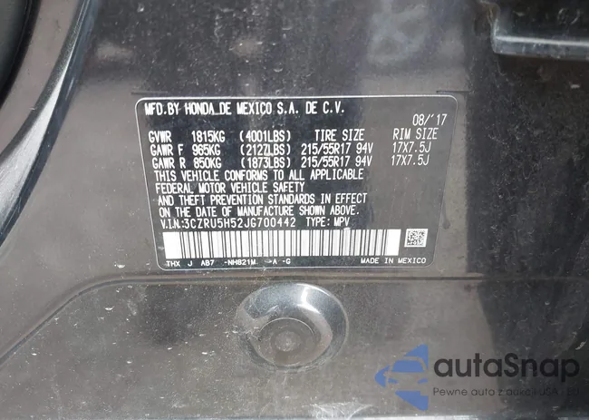 3CZRU5H52JG700442: 43295897