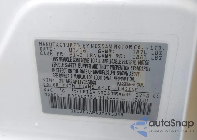 3N1AB7AP1JY345048: 43296045