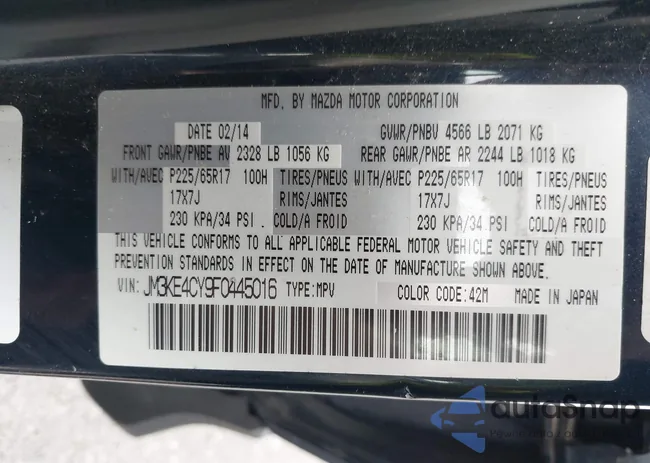 JM3KE4CY9F0445016: 43296130