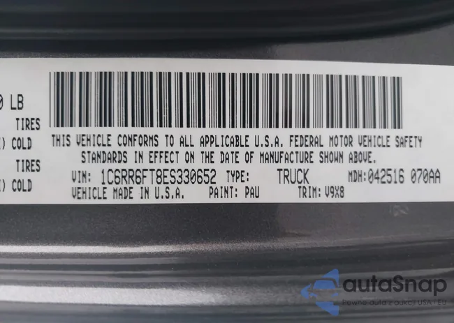 1C6RR6FT8ES330652: 43295410