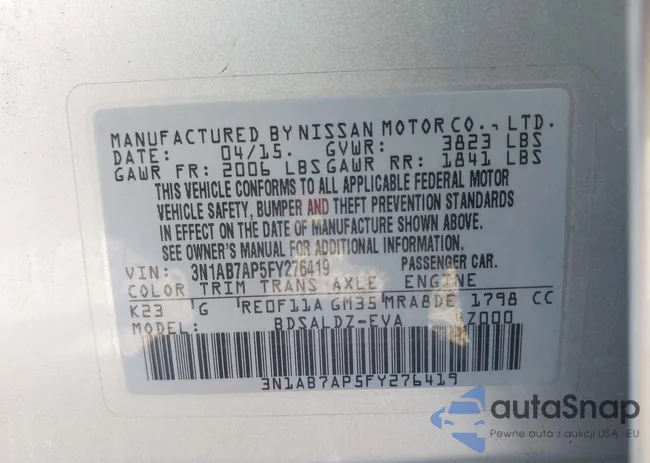 3N1AB7AP5FY276419: 43295468