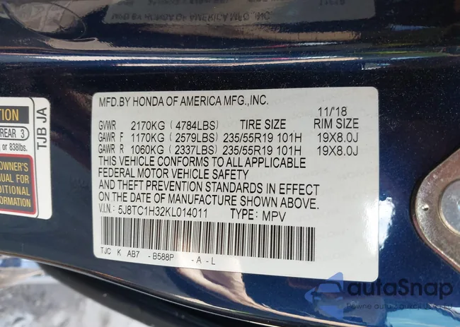 5J8TC1H32KL014011: 43295613