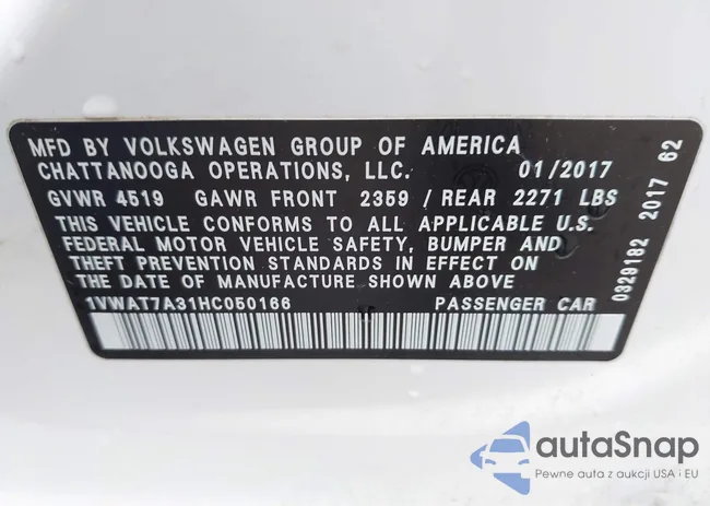 1VWAT7A31HC050166: 43296930