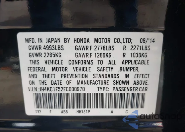 JH4KC1F52FC000970: 43296975