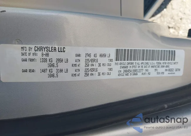 2A8HR54199R512277: 43297307