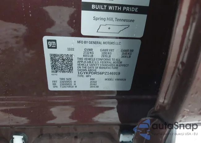 1GYKPDRS6PZ146919: 43297349