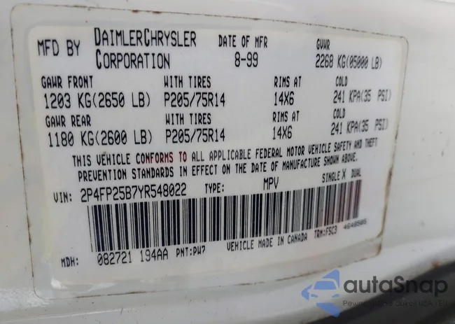 2P4FP25B7YR548022: 43296387