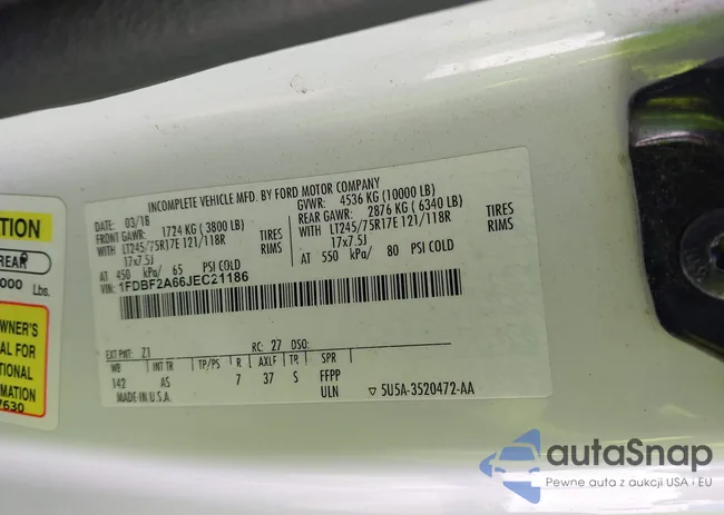 1FDBF2A66JEC21186: 43296445