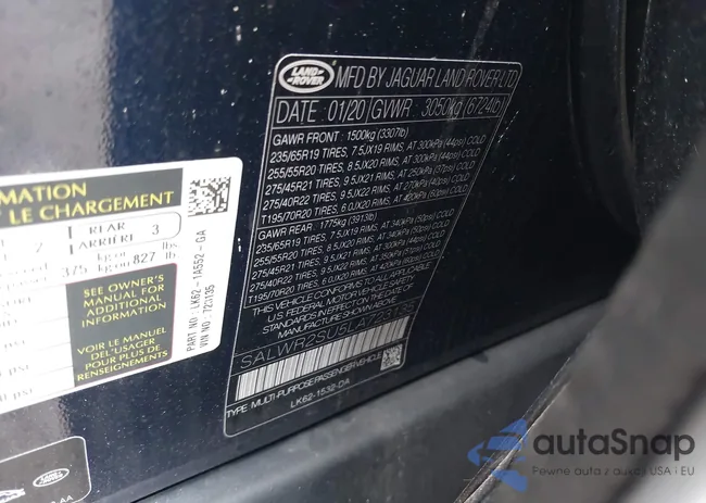 SALWR2SU5LA723135: 43296546