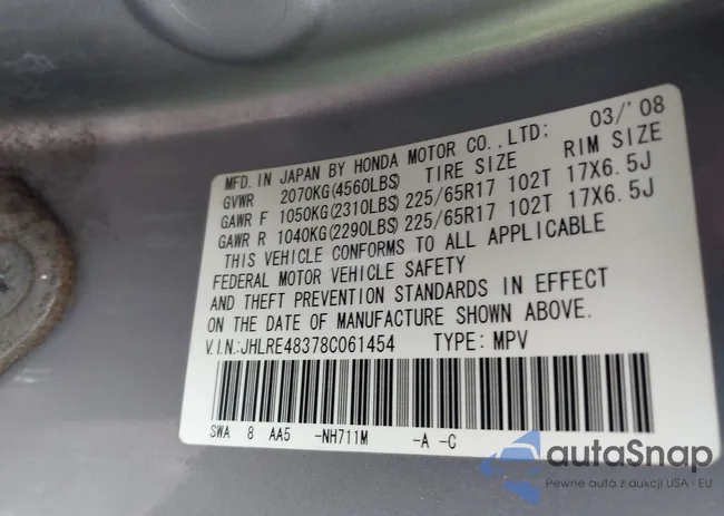 JHLRE48378C061454: 43296597