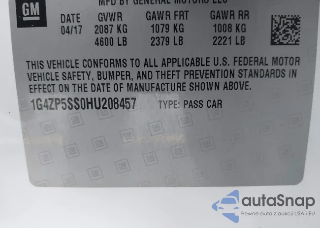 1G4ZP5SS0HU208457: 43296671