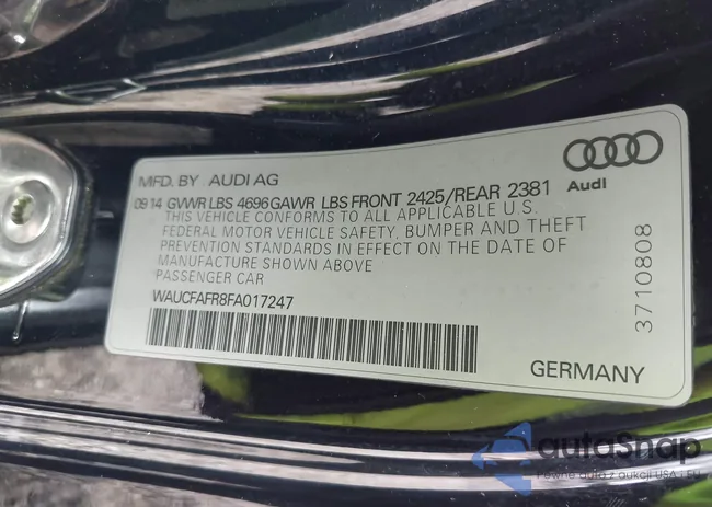 WAUCFAFR8FA017247: 43296737