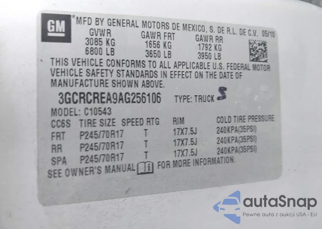 3GCRCREA9AG256106: 43296772