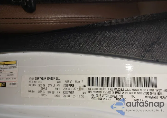 1C4BJWEG7CL110898: 43297821