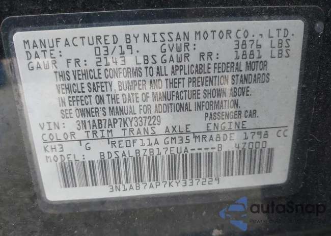 3N1AB7AP7KY337229: 43297826