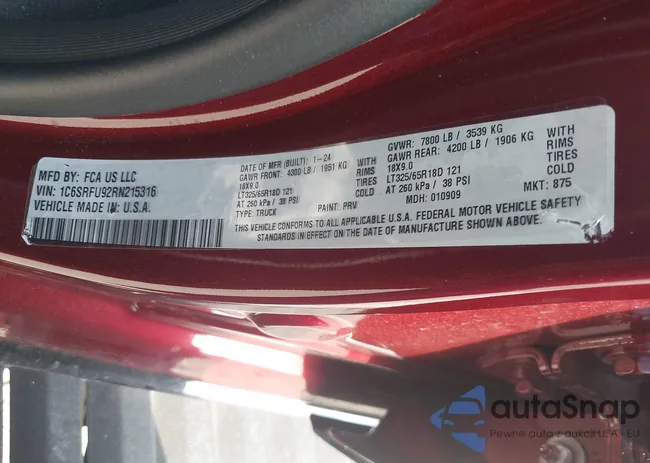 1C6SRFU92RN215316: 43297939