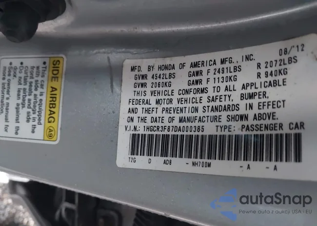 1HGCR3F87DA000385: 43298001