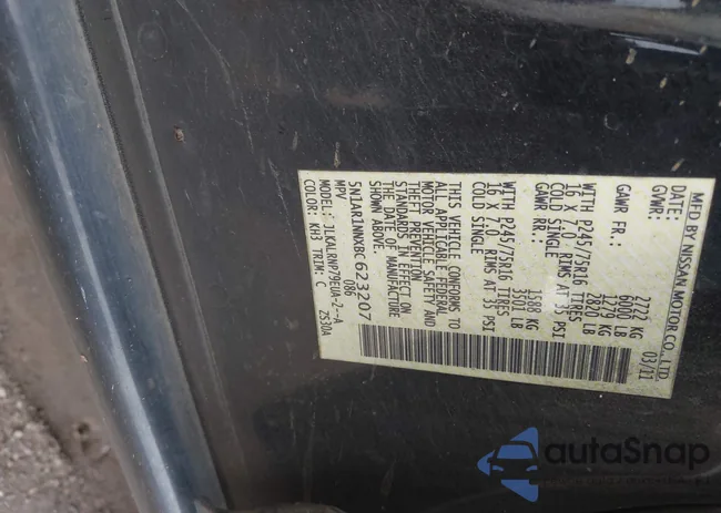 5N1AR1NNXBC623207: 43298152